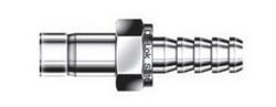 1/4 in. Hose ID x 6MM Tube Stub 316 Stainless Steel Tube Hose Adapter Double Ferrule