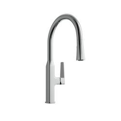 Single Handle Pull Down Kitchen Faucet in Chrome