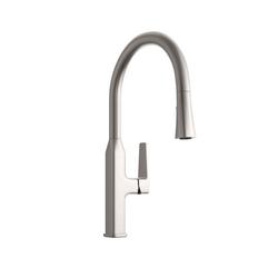 Single Handle Pull Down Kitchen Faucet in Brushed Nickel
