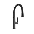 Single Handle Pull Down Kitchen Faucet in Matte Black