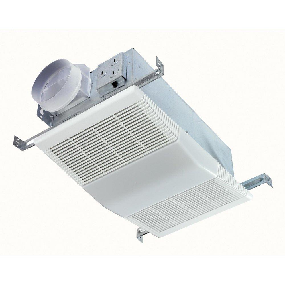 Broan White Bathroom Exhaust Fan in White 