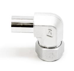 1/2 in. Tube OD x 1/2 in. Tube Stub 316 Stainless Steel 90 Elbow Adapter Double Ferrule