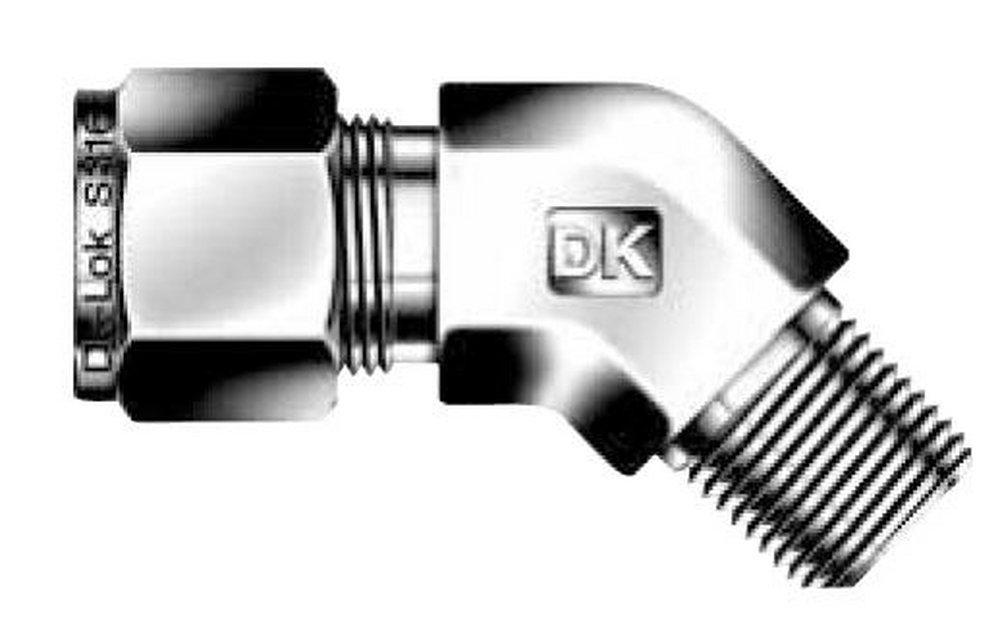 3/8 in. Tube OD x 1/8 in. MPT 316 Stainless Steel Male 45 Elbow Double Ferrule 
