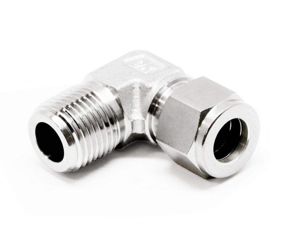 DK-LOK&reg; OD Tube x MNPT 316 Stainless Steel 90 Degree Elbow 