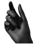 HNC ENTERPRISES Black 5 mil Powder Free Coated Disposable Gloves in Black (Box of 100) 