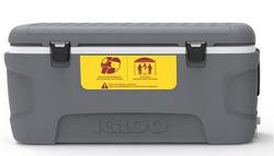 120 qt Portable Ice Chest in Grey
