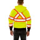 Tingley Black Plastic Hooded Sweatshirt in Black, Fluorescent Yellow-Green and Silver 