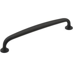 6-5/16 in. Center-to-Center Cabinet Pull in Matte Black