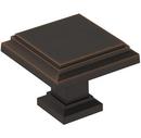 1-1/4 in. Square Cabinet Knob in Oil Rubbed Bronze