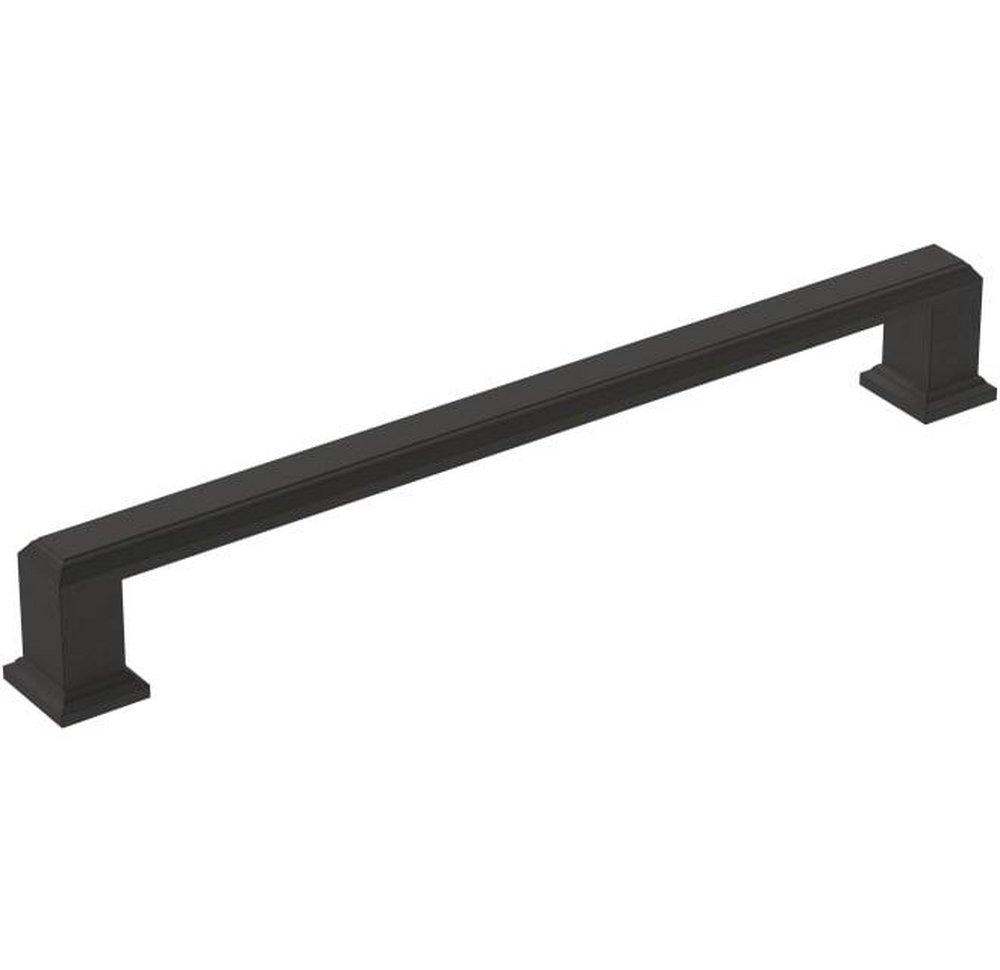 Amerock Matte Black 7-9/16 in. Center-to-Center Pull 