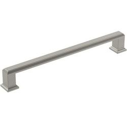 7-9/16 in. Center-to-Center Cabinet Pull in Satin Nickel