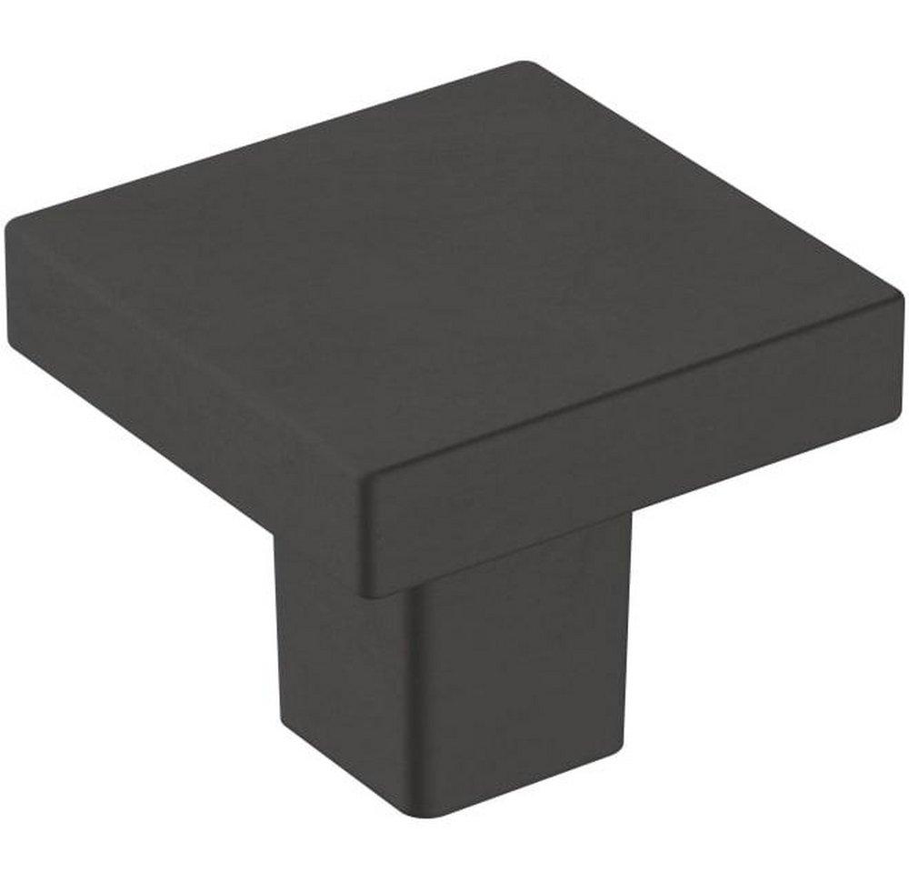 Amerock Matte Black 1-3/16 in. Knob 
