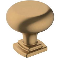 1-1/4 in. Round Cabinet Knob in Champagne Bronze