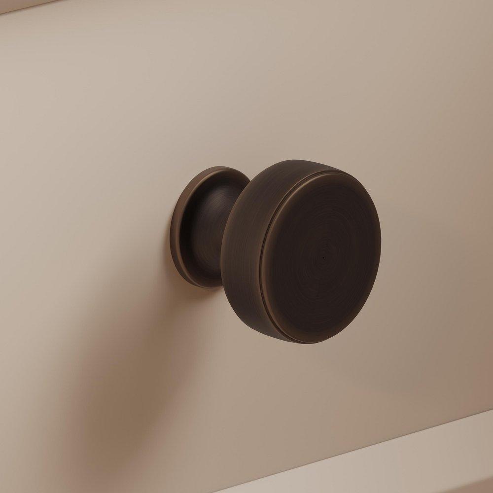 Amerock Oil Rubbed Bronze 1-1/4 in. Round Knob 