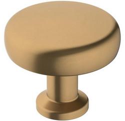 1-1/4 in. Round Cabinet Knob in Champagne Bronze