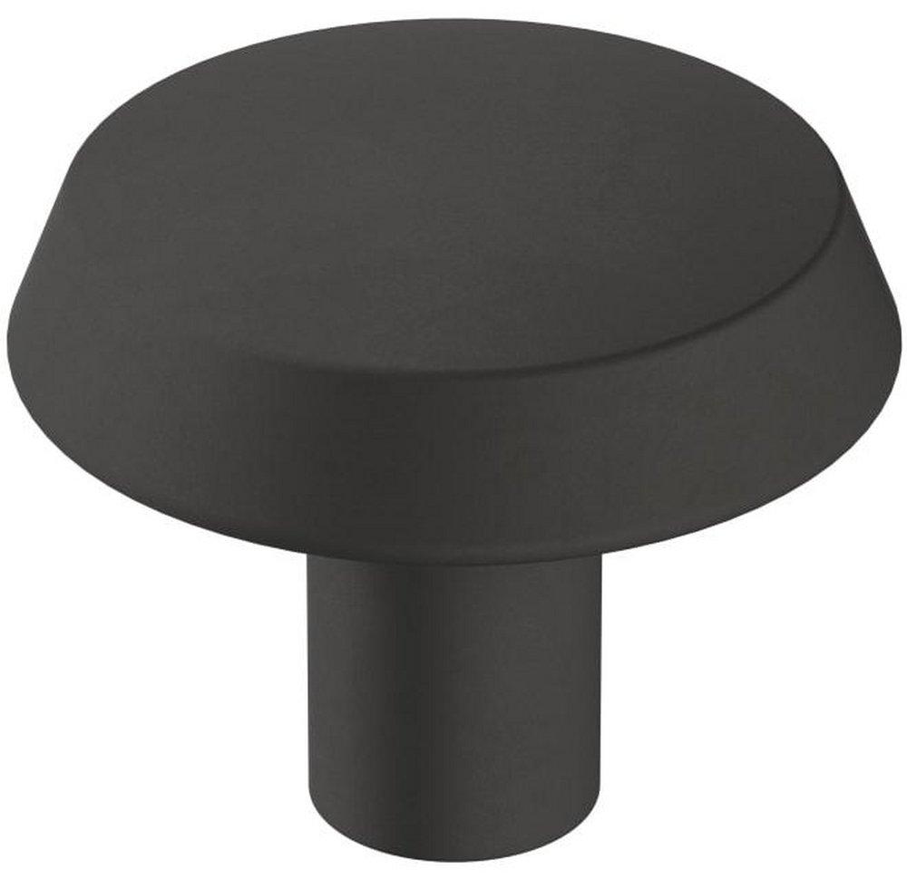 Amerock Matte Black 1-1/4 in. Knob 