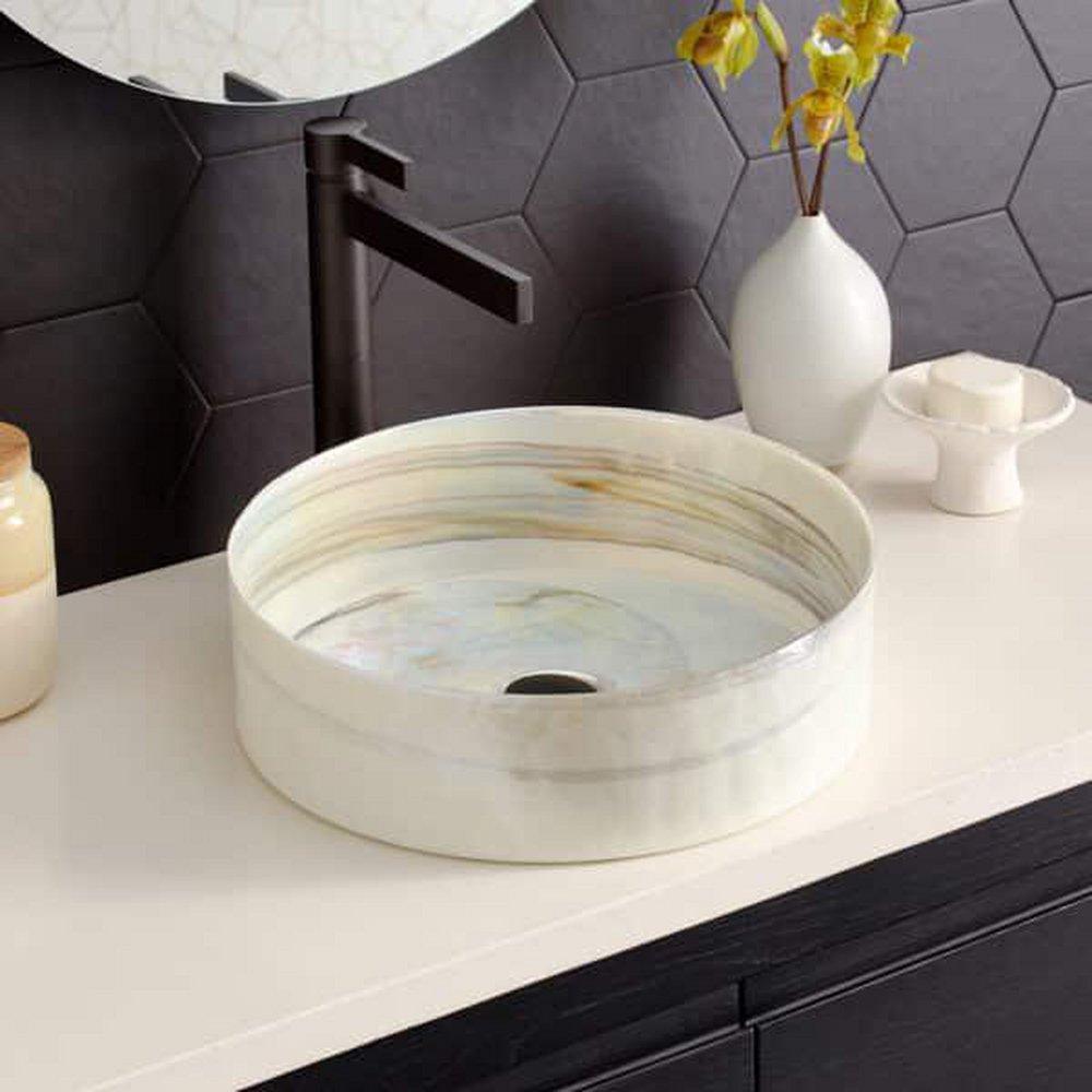 Native Trails Abalone Vessel Mount Bathroom Sink 