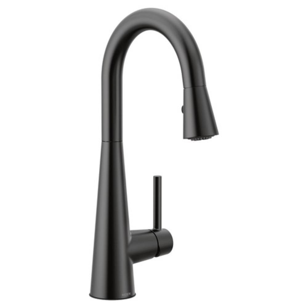 Moen Matte Black Single Handle Lever Bar Faucet 
