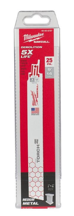 9 in. 14 TPI Reciprocating Saw Blade (Pack of 25)