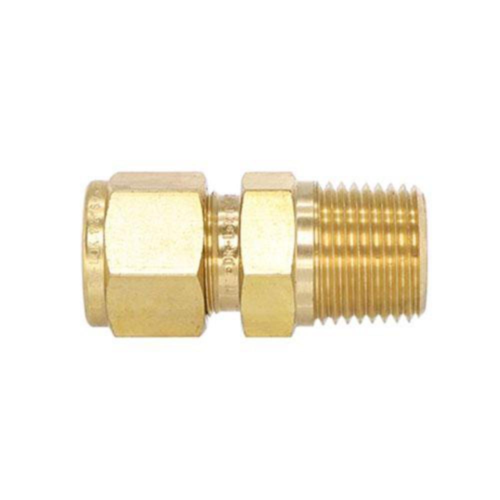 3/8 in. OD x 3/8 in. MNPT Brass CONN 