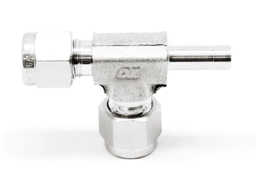 DK-LOK&reg; OD Tube 316 Stainless Steel Run Tee 