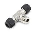 3/8 in. Tube OD x 1/4 in. MPT 316 Stainless Steel Male Branch Tee Single Ferrule