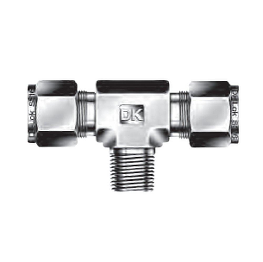 1/2 in. Tube OD x 3/8 in. MPT 316 Stainless Steel Male Branch Tee Double Ferrule 