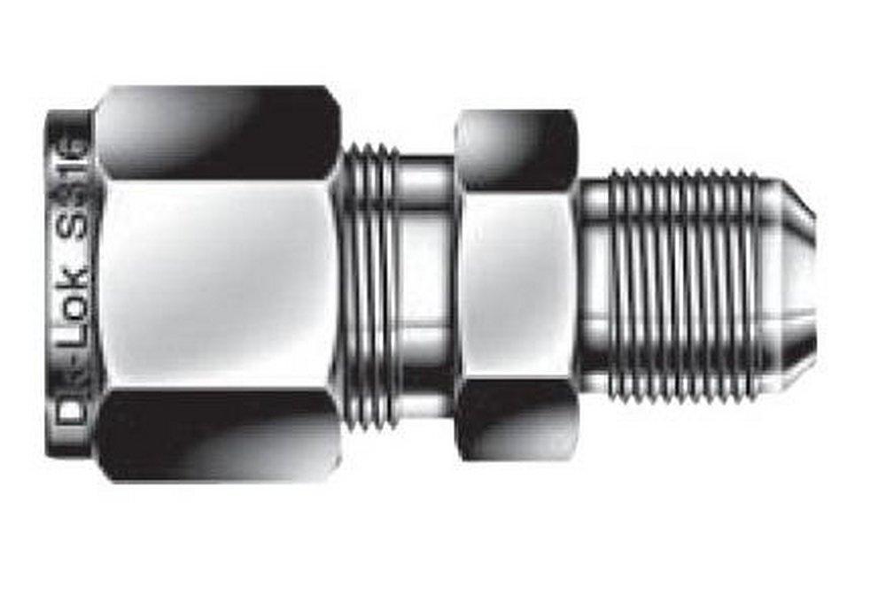 1/2 in. Tube OD x 1/2 in. Male AN 316 Stainless Steel AN Union Double Ferrule 