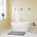 PROFLO&reg; White 31-1/2 in. Freestanding Bathtub with Center Drain in White 