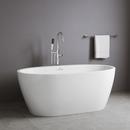 PROFLO&reg; White 31-1/2 in. Freestanding Bathtub with Center Drain in White 