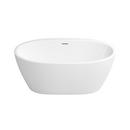 PROFLO&reg; White 31-1/2 in. Freestanding Bathtub with Center Drain in White 