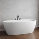 PROFLO&reg; White 31-1/2 in. Freestanding Bathtub with Center Drain in White 