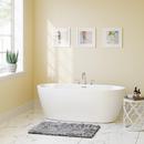 PROFLO&reg; White 31-1/2 in. Freestanding Bathtub with Center Drain in White 