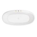 PROFLO&reg; White 31-1/2 in. Freestanding Bathtub with Center Drain in White 