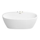 PROFLO&reg; White 31-1/2 in. Freestanding Bathtub with Center Drain in White 