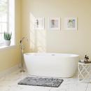 PROFLO&reg; White 31-1/2 in. Freestanding Bathtub with Center Drain in White 