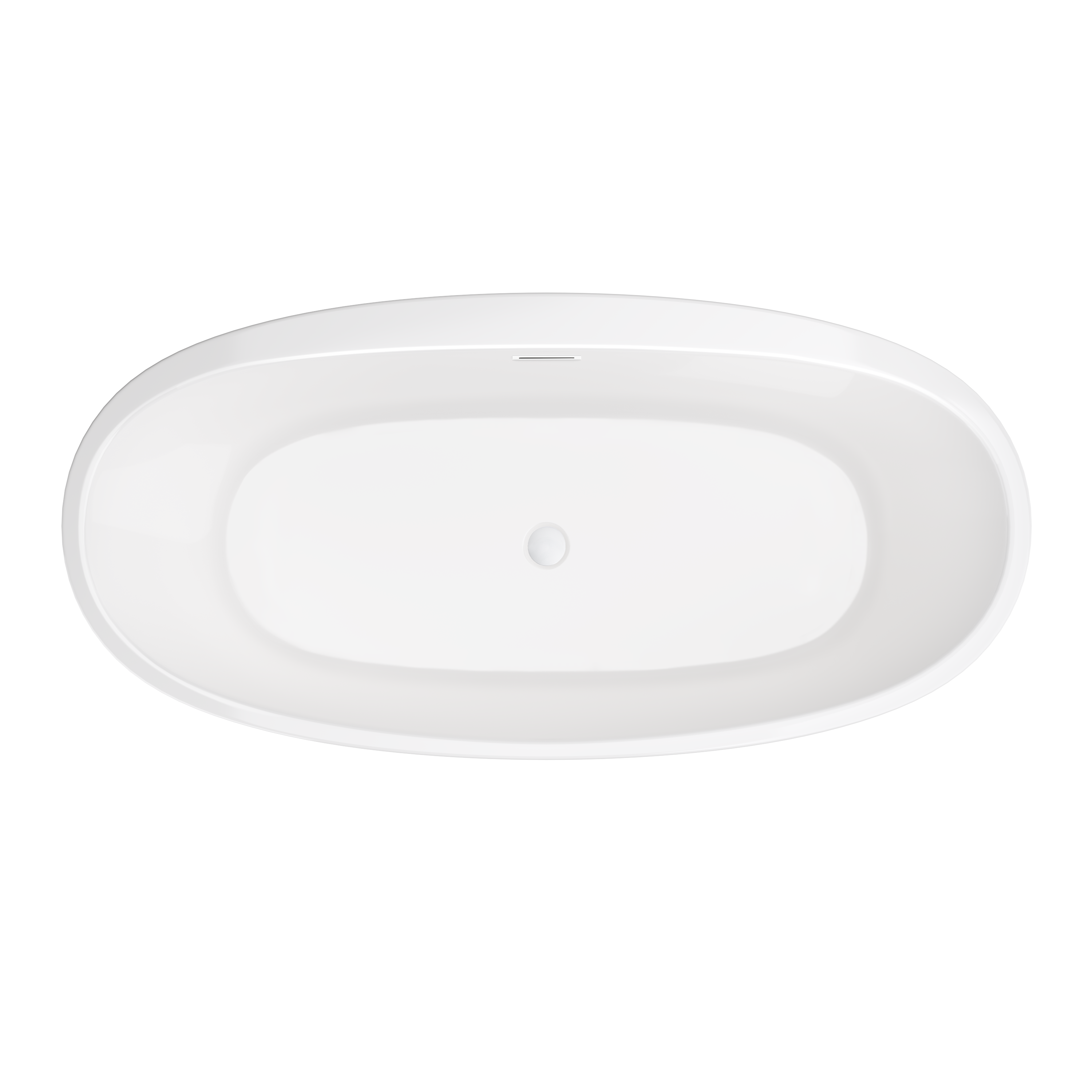 PROFLO&reg; White 31-1/2 in. Freestanding Bathtub with Center Drain in White 
