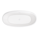 PROFLO&reg; White 31-1/2 in. Freestanding Bathtub with Center Drain in White 