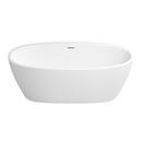 PROFLO&reg; White 31-1/2 in. Freestanding Bathtub with Center Drain in White 