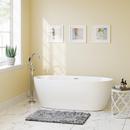 PROFLO&reg; White 31-1/2 in. Freestanding Bathtub with Center Drain in White 