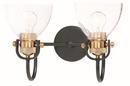 Minka Lavery Bronze/Brass 100W 2-Light Medium Vanity Fixture 