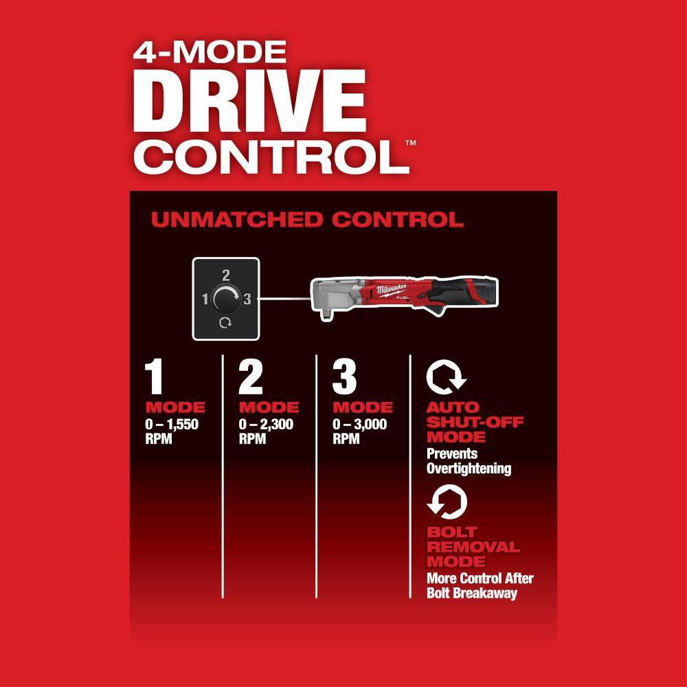 M12 FUEL 1/2" RIGHT ANGLE IMPACT WRENCH KIT 