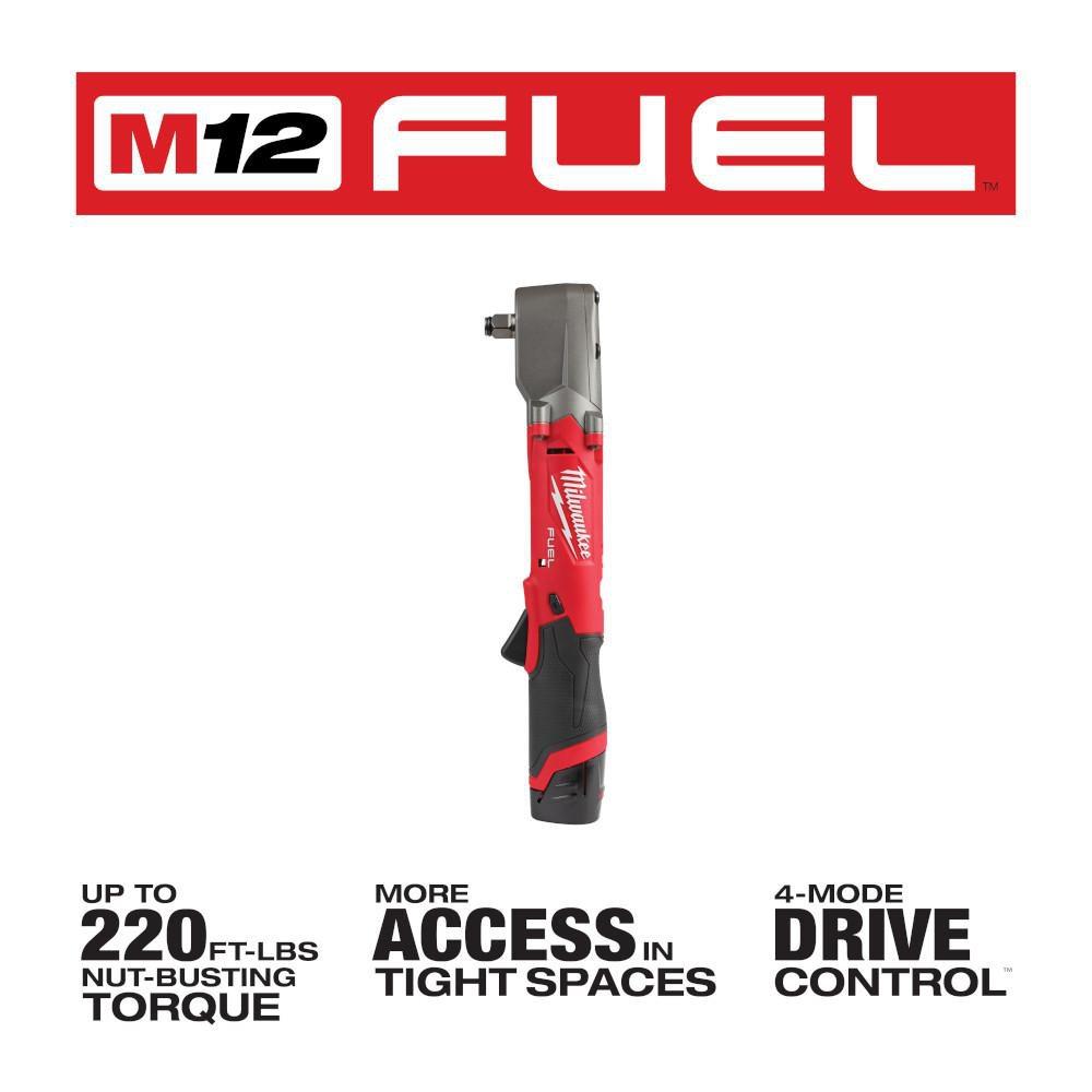 M12 FUEL 1/2" RIGHT ANGLE IMPACT WRENCH KIT 