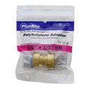 Jones Stephens Rough Brass Polybutylene Push On Transition Coupling 