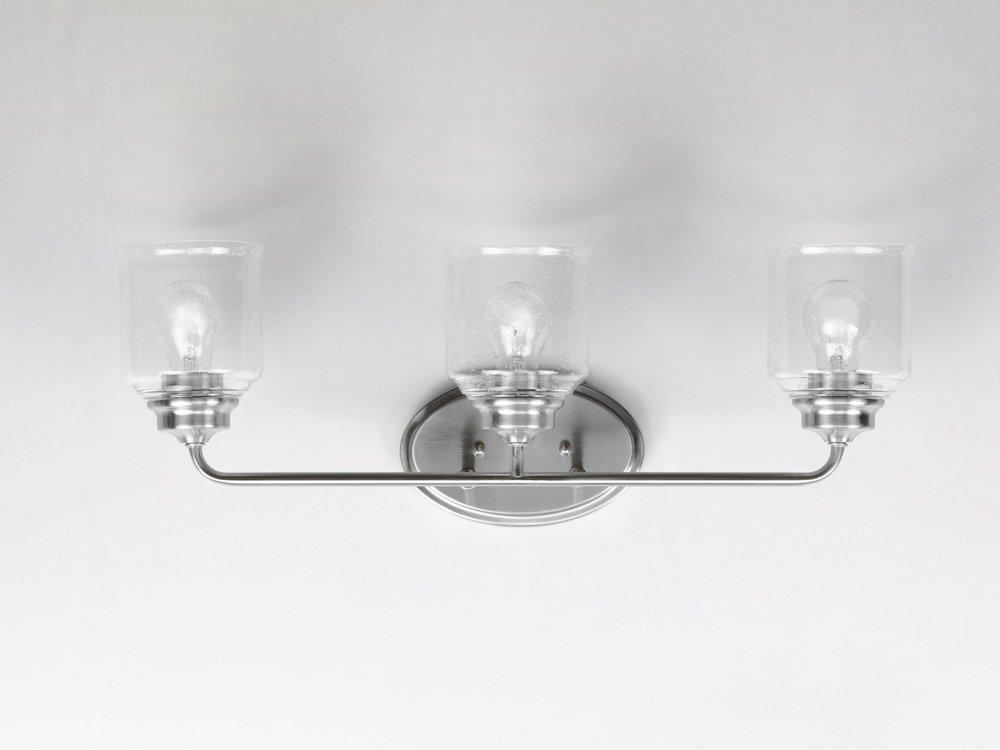 Maxim Lighting&reg; Satin Nickel 60W 3-Light Medium Vanity Fixture 