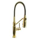 Single Handle Pull Down Kitchen Faucet in Brushed Bronze