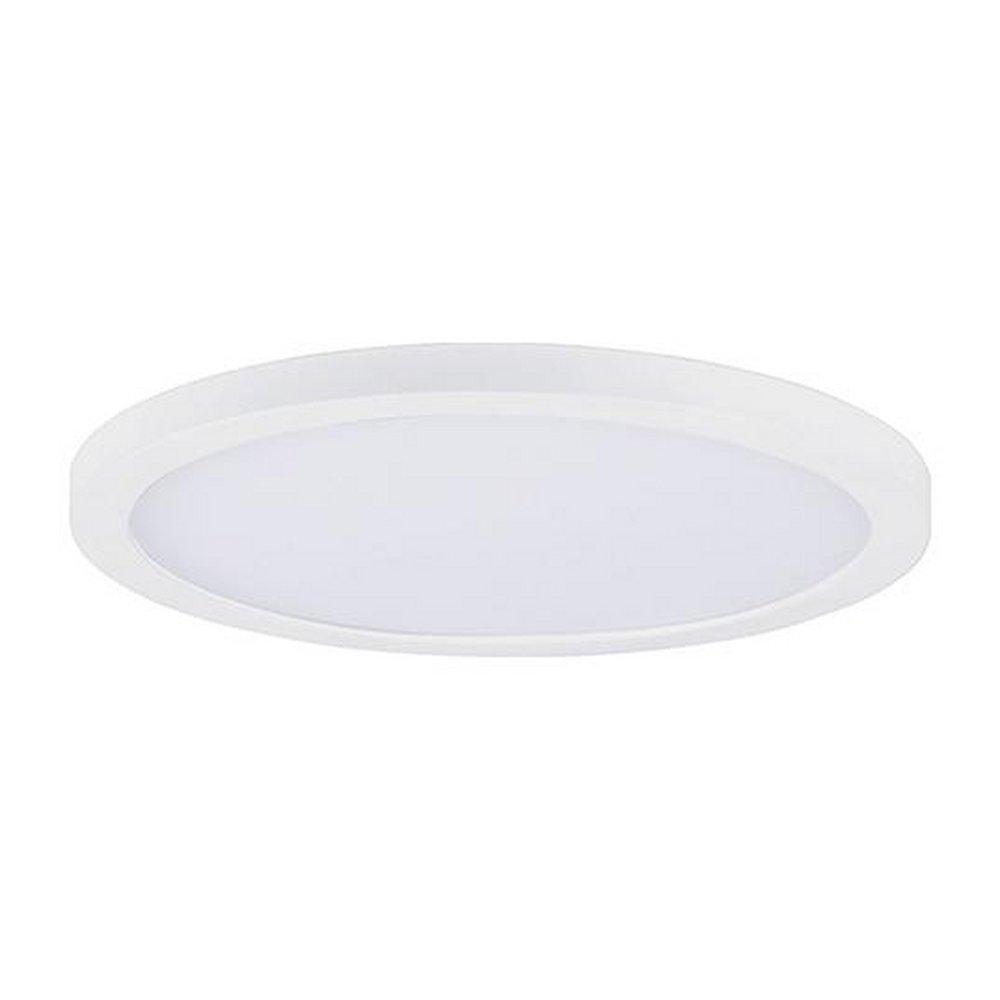 Maxim Lighting&reg; White 3/4 x 7 in. 15W 1-Light Integrated LED Flush Mount Ceiling Fixture 