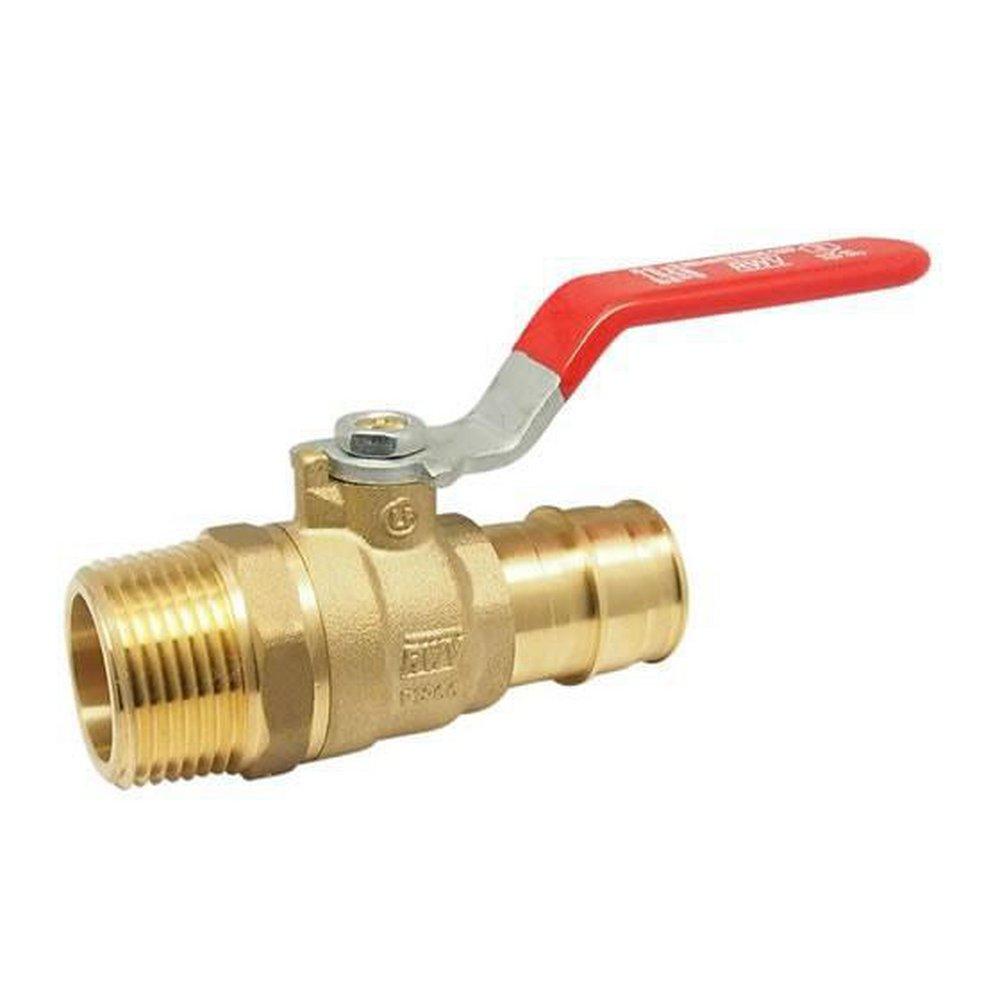 Red-White Valve DZR Brass Full Port F1960 x MNPT 400# Ball Valve 