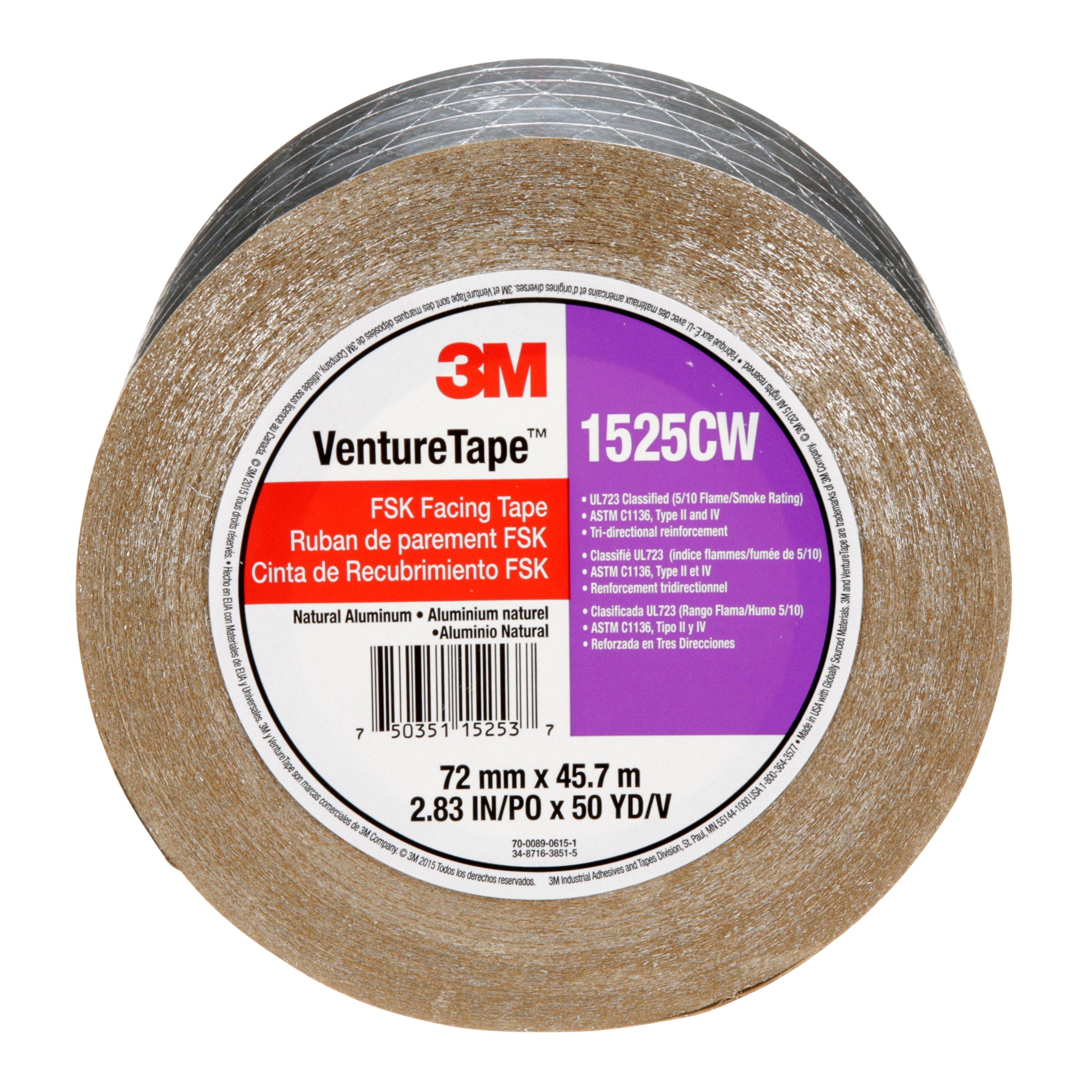 3M&trade; Venture Tape&trade; Silver 50 yd. Silver FSK Facing Tape 