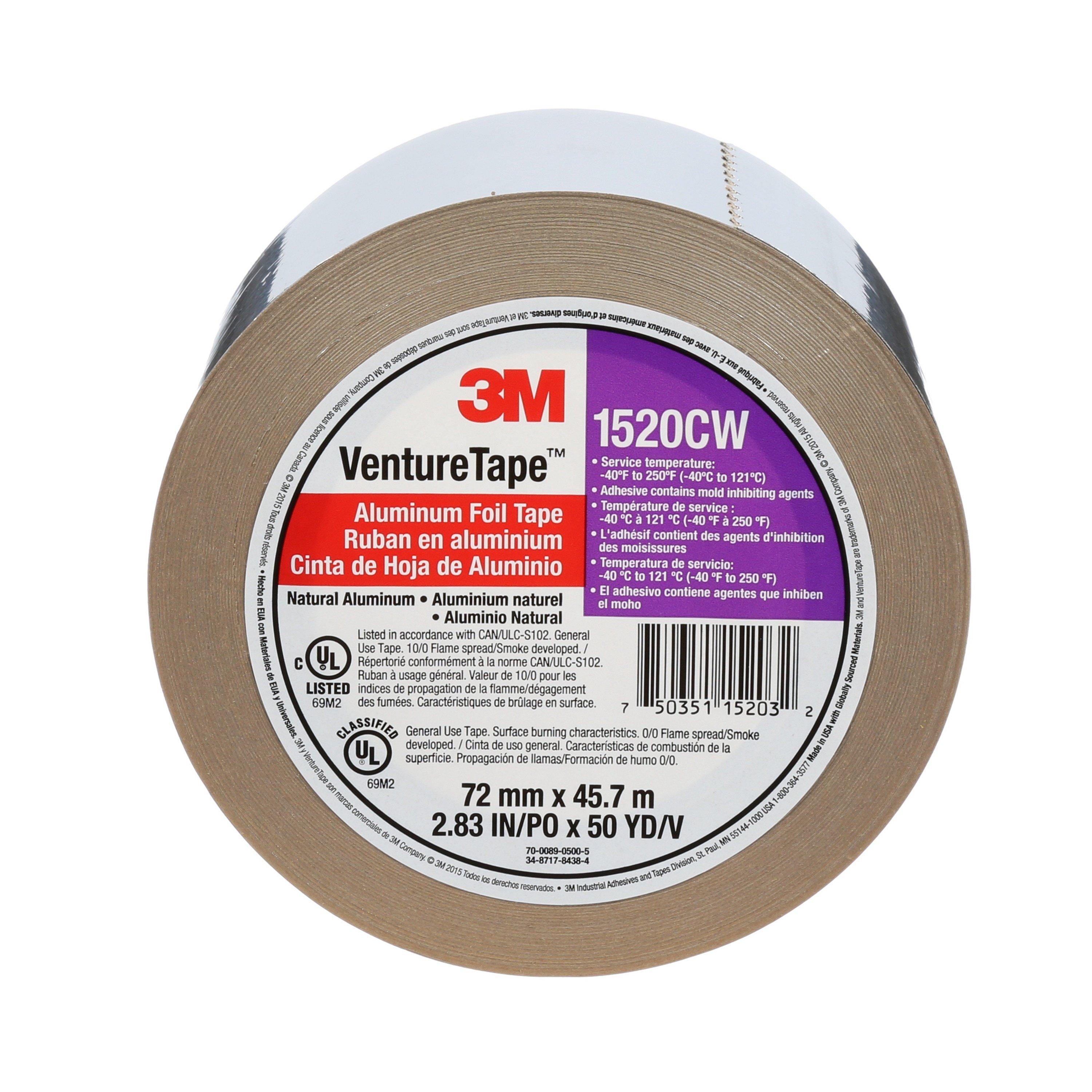 3M&trade; Venture Tape&trade; Silver 50 yd. Silver Aluminum Foil Tape 